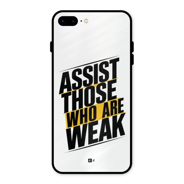 Assist Weak Metal Back Case for iPhone 8 Plus