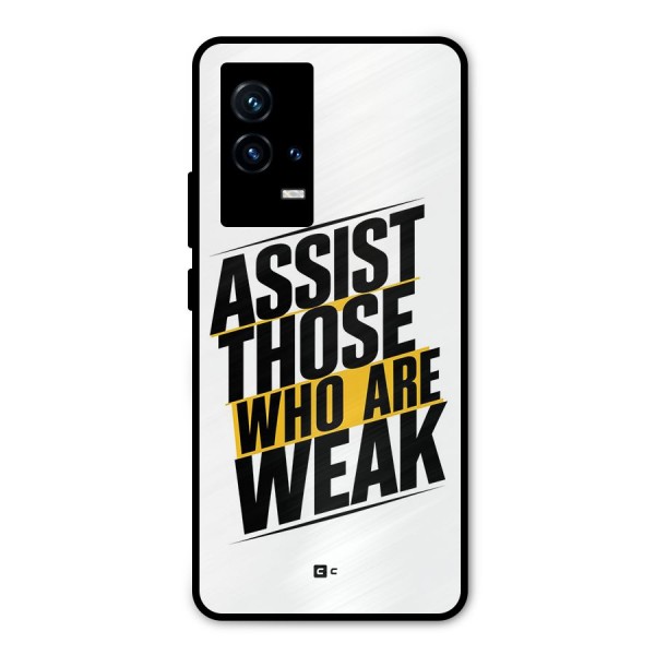 Assist Weak Metal Back Case for iQOO 9 5G