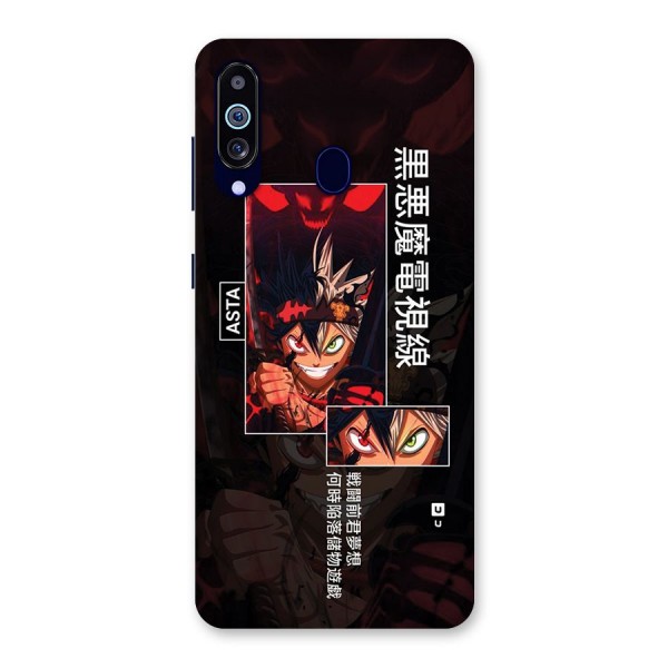 Asta Black Clover Back Case for Galaxy A60