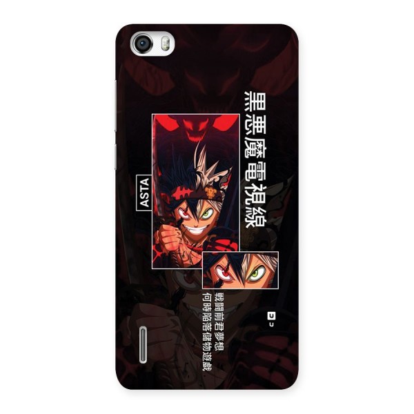 Asta Black Clover Back Case for Honor 6