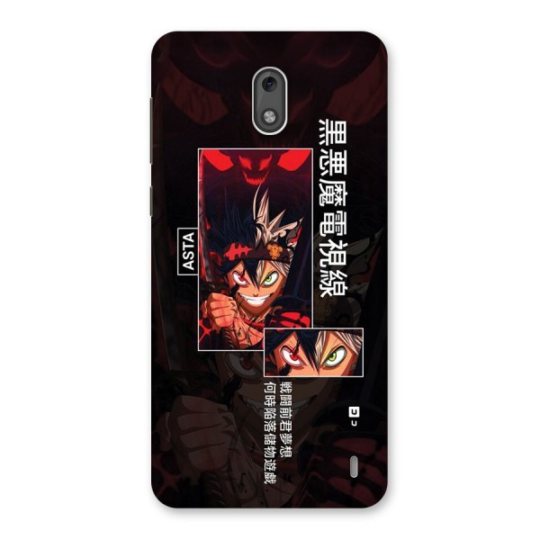 Asta Black Clover Back Case for Nokia 2