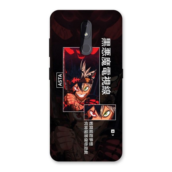 Asta Black Clover Back Case for Nokia 3.2