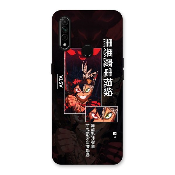 Asta Black Clover Back Case for Oppo A31