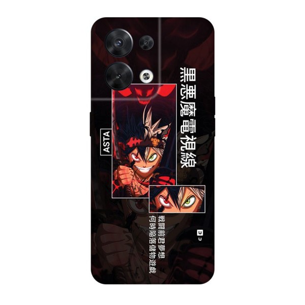 Asta Black Clover Back Case for Oppo Reno8 5G