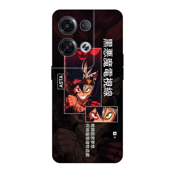 Asta Black Clover Back Case for Oppo Reno8 Pro 5G