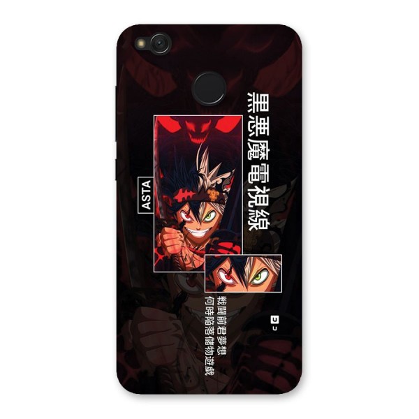 Asta Black Clover Back Case for Redmi 4