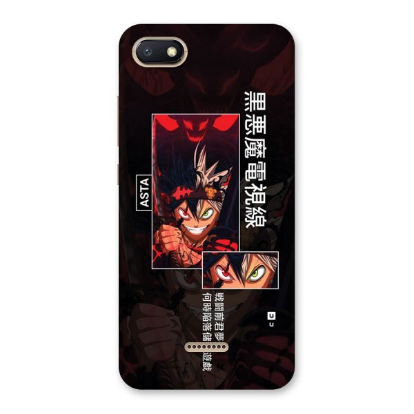 Asta Black Clover Back Case for Redmi 6A