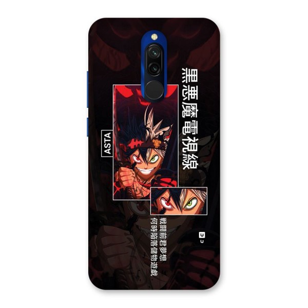 Asta Black Clover Back Case for Redmi 8