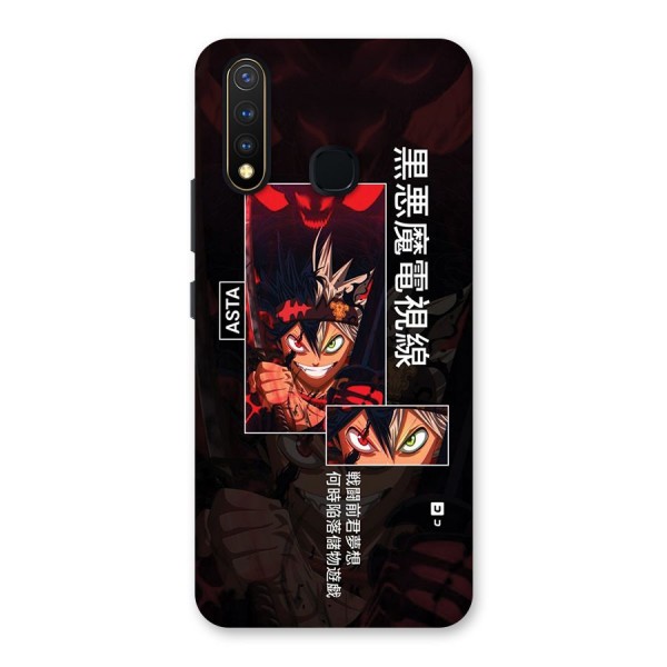 Asta Black Clover Back Case for Vivo U20