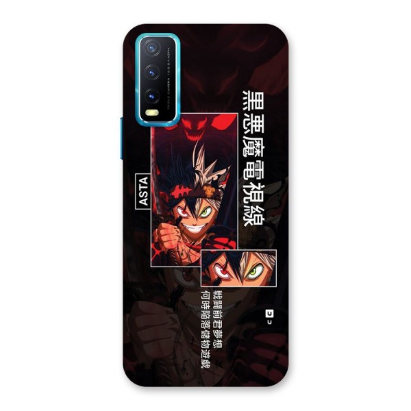 Asta Black Clover Back Case for Vivo Y12s