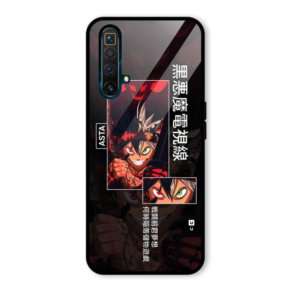 Asta Black Clover Glass Back Case for Realme X3 SuperZoom