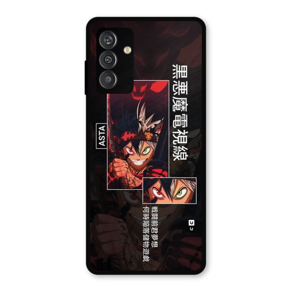 Asta Black Clover Metal Back Case for Galaxy M13