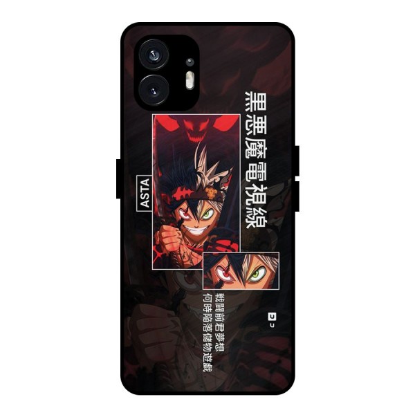 Asta Black Clover Metal Back Case for Nothing Phone 2