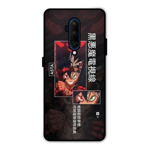 Asta Black Clover Metal Back Case for OnePlus 7T Pro