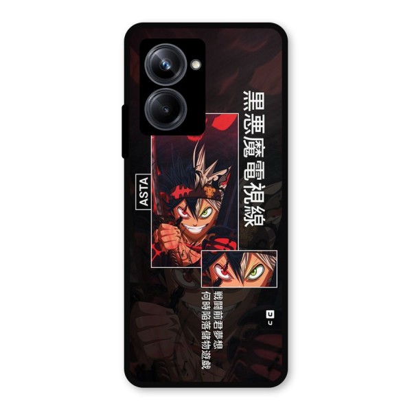 Asta Black Clover Metal Back Case for Realme 10 Pro