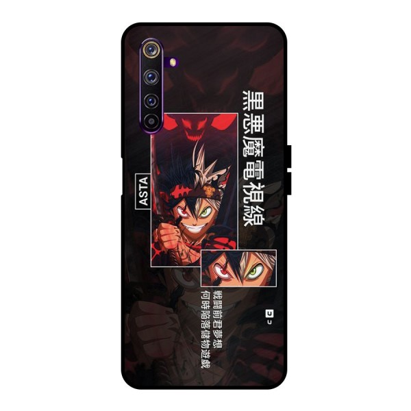 Asta Black Clover Metal Back Case for Realme 6 Pro