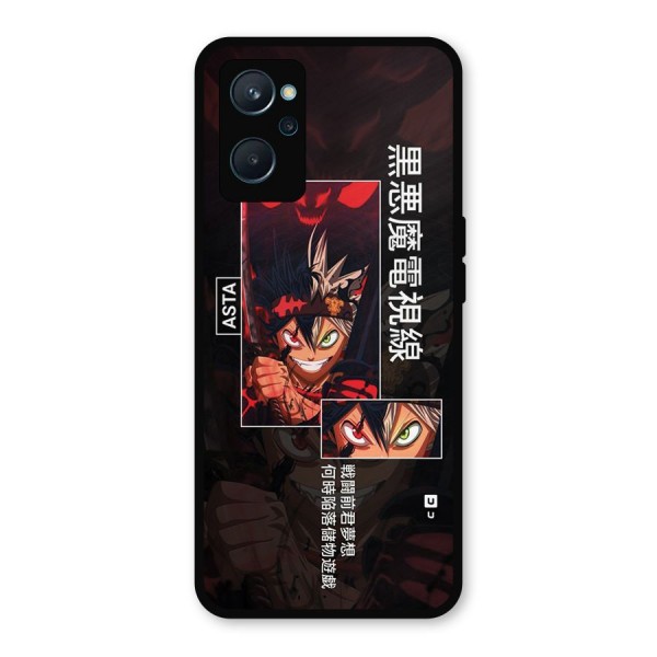 Asta Black Clover Metal Back Case for Realme 9i