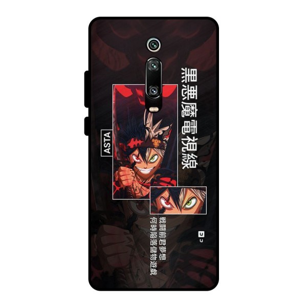 Asta Black Clover Metal Back Case for Redmi K20