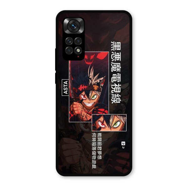 Asta Black Clover Metal Back Case for Redmi Note 11