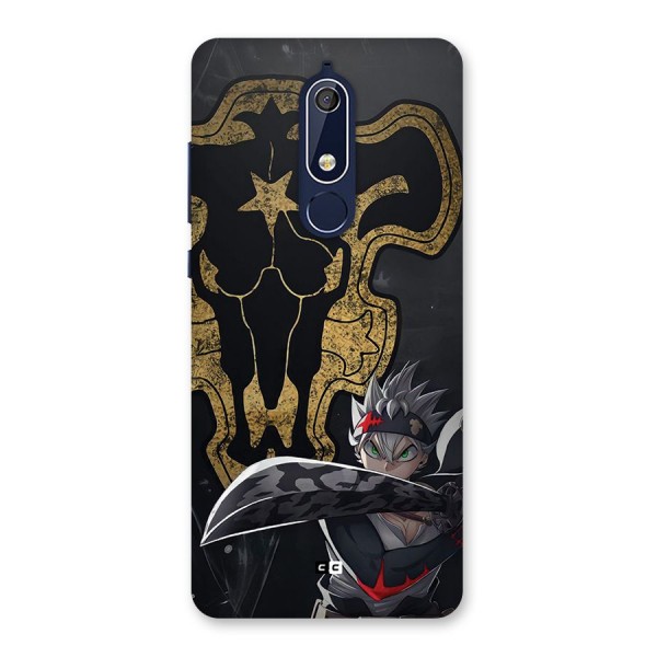 Asta With Black Bulls Back Case for Nokia 5.1