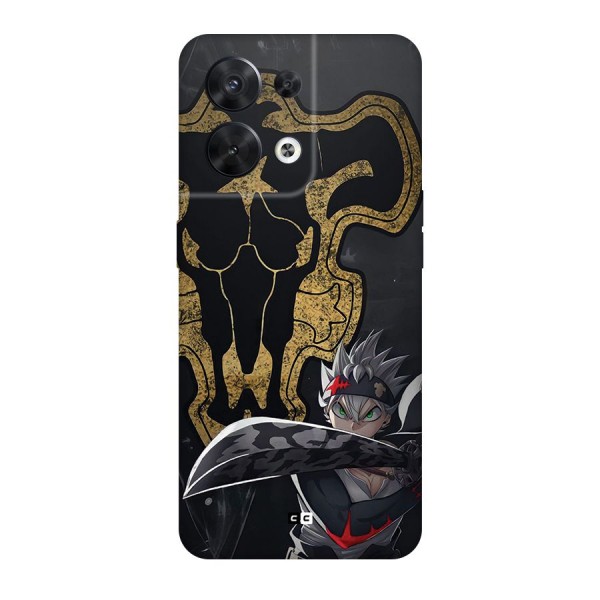 Asta With Black Bulls Back Case for Oppo Reno8 5G