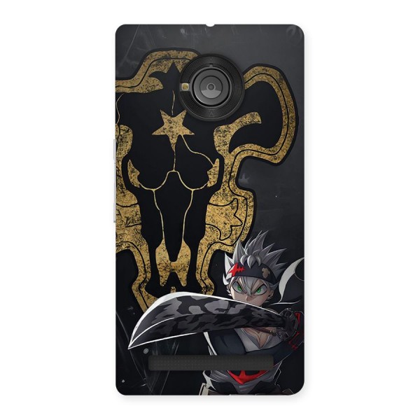 Asta With Black Bulls Back Case for Yuphoria