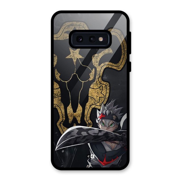 Asta With Black Bulls Glass Back Case for Galaxy S10e