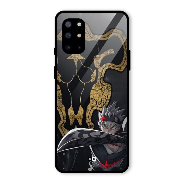 Asta With Black Bulls Glass Back Case for OnePlus 8T