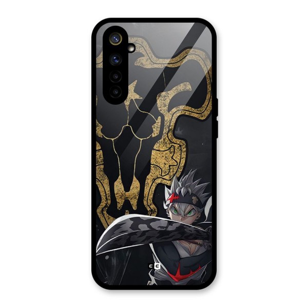 Asta With Black Bulls Glass Back Case for Realme 6