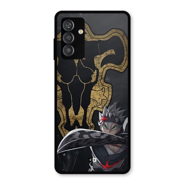 Asta With Black Bulls Metal Back Case for Galaxy F13