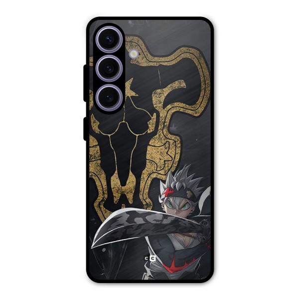 Asta With Black Bulls Metal Back Case for Galaxy S24