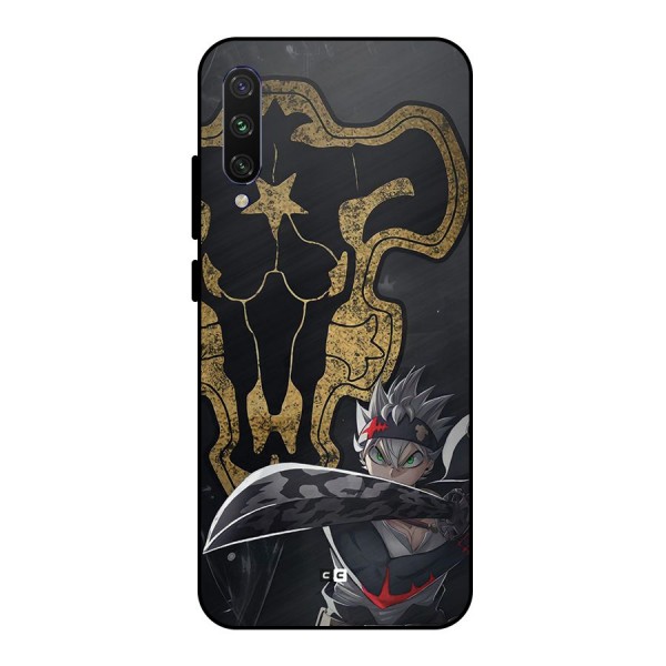 Asta With Black Bulls Metal Back Case for Mi A3