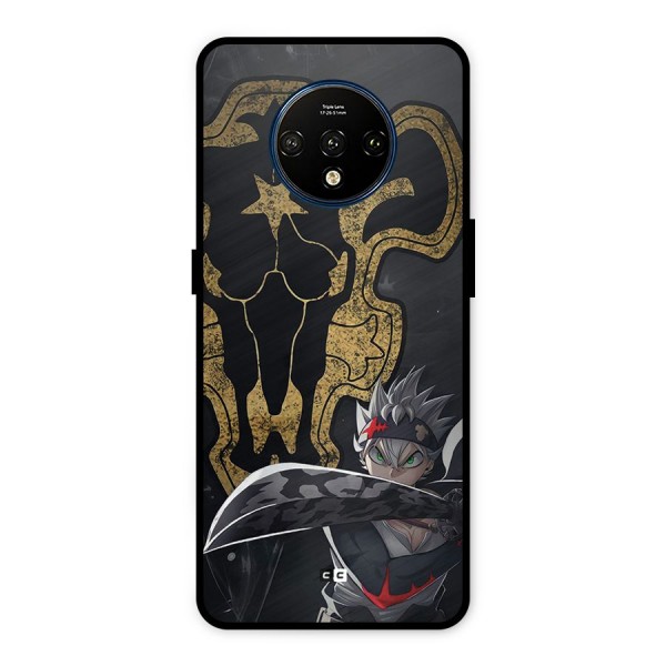 Asta With Black Bulls Metal Back Case for OnePlus 7T