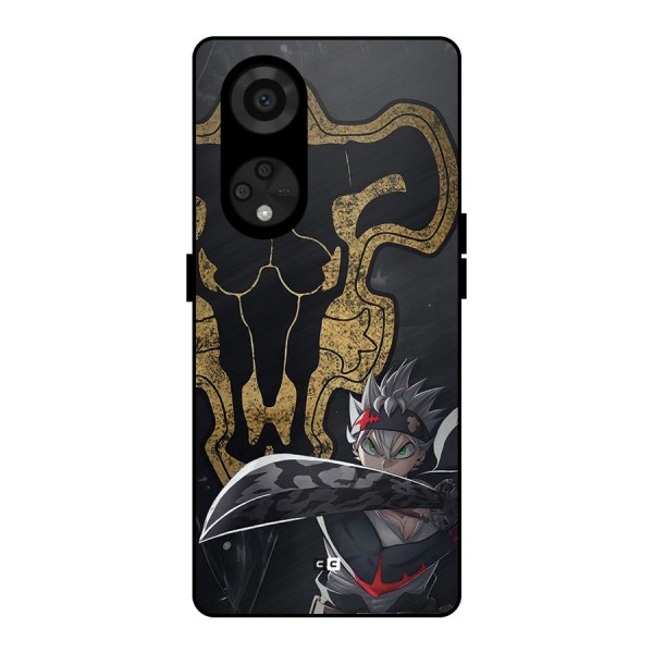 Asta With Black Bulls Metal Back Case for Reno8 T 5G