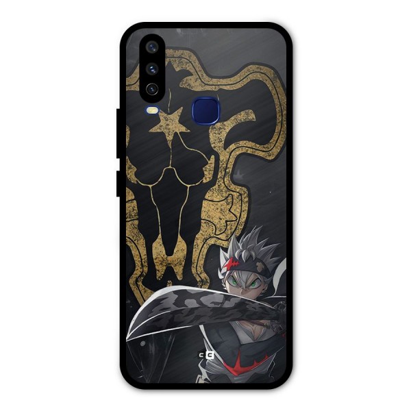 Asta With Black Bulls Metal Back Case for Vivo U10