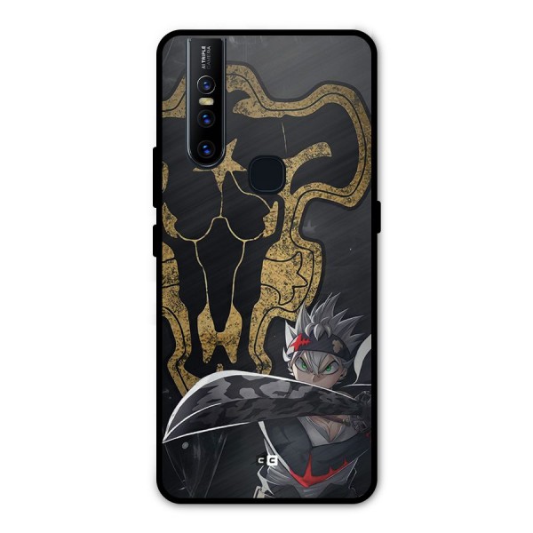 Asta With Black Bulls Metal Back Case for Vivo V15