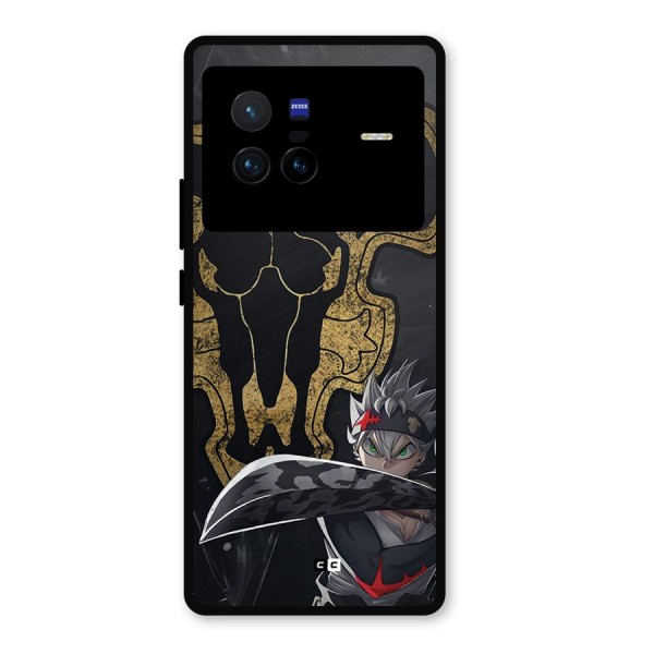 Asta With Black Bulls Metal Back Case for Vivo X80