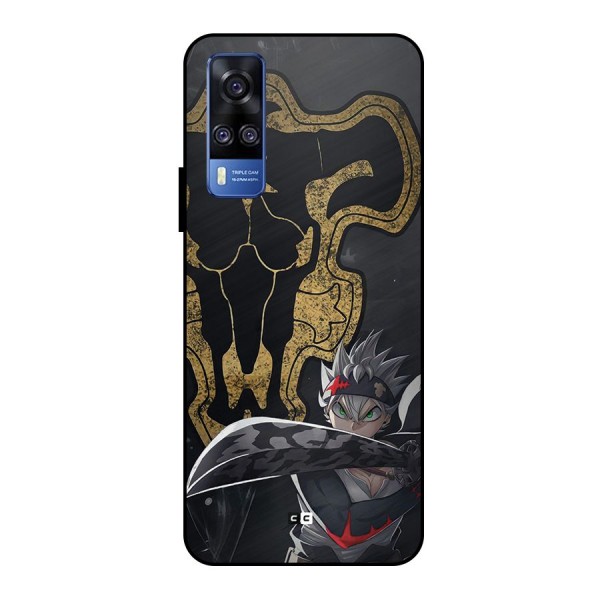 Asta With Black Bulls Metal Back Case for Vivo Y51