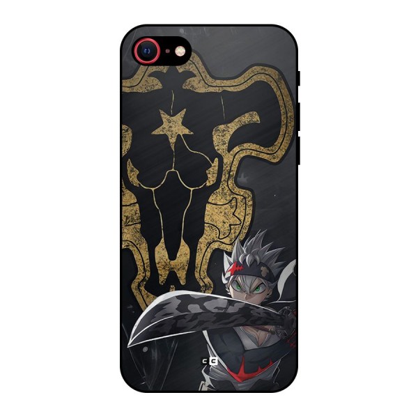 Asta With Black Bulls Metal Back Case for iPhone 7