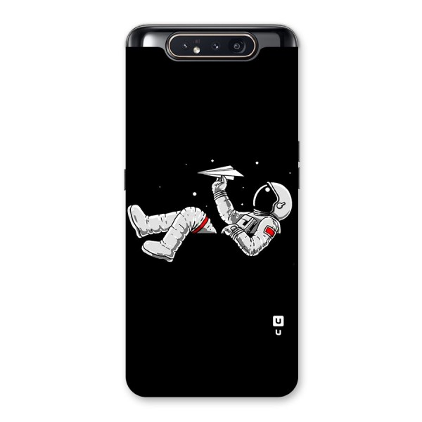 Astronaut Aeroplane Back Case for Galaxy A80