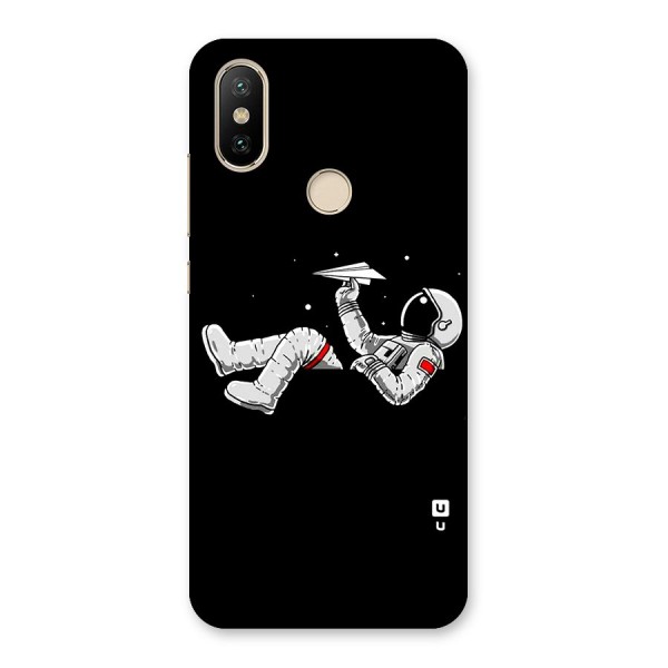 Astronaut Aeroplane Back Case for Mi A2