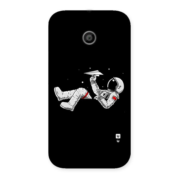 Astronaut Aeroplane Back Case for Moto E