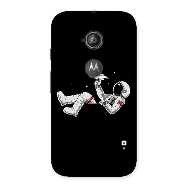 Astronaut Aeroplane Back Case for Moto E 2nd Gen