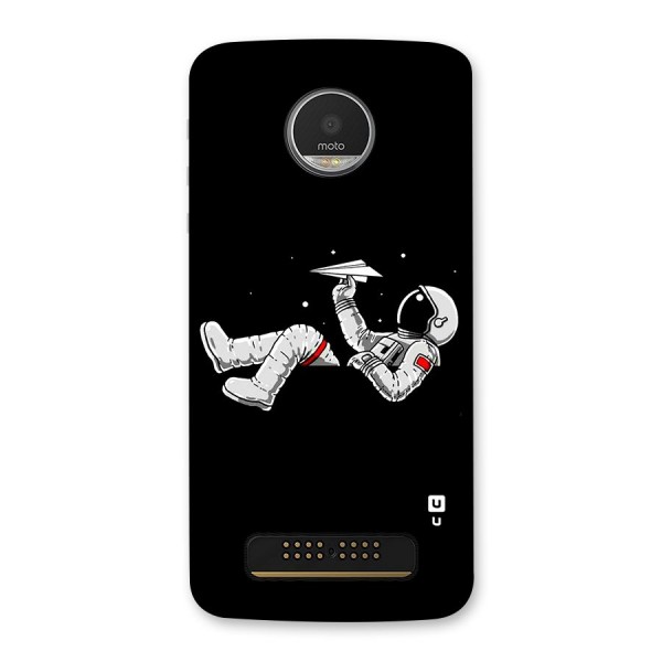 Astronaut Aeroplane Back Case for Moto Z Play