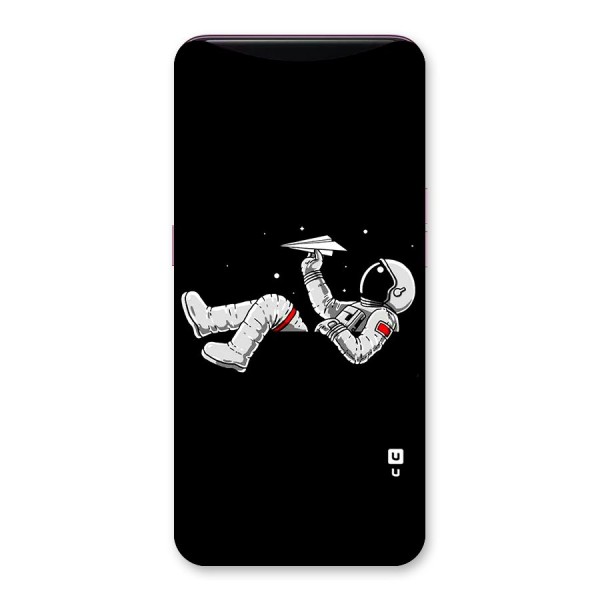 Astronaut Aeroplane Back Case for Oppo Find X