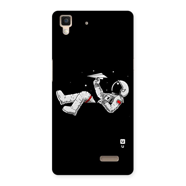 Astronaut Aeroplane Back Case for Oppo R7