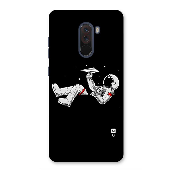 Astronaut Aeroplane Back Case for Poco F1