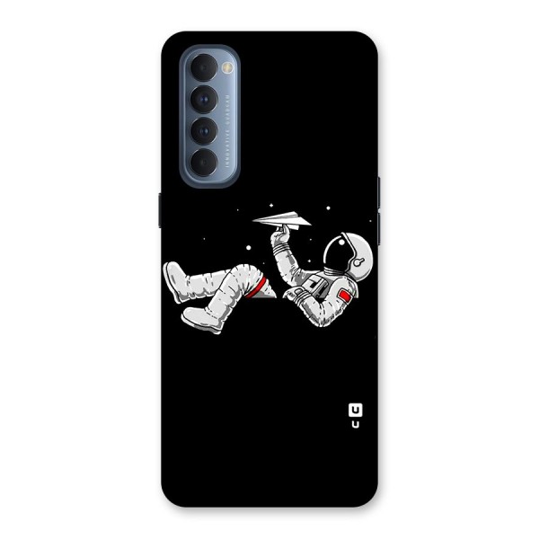 Astronaut Aeroplane Back Case for Reno4 Pro