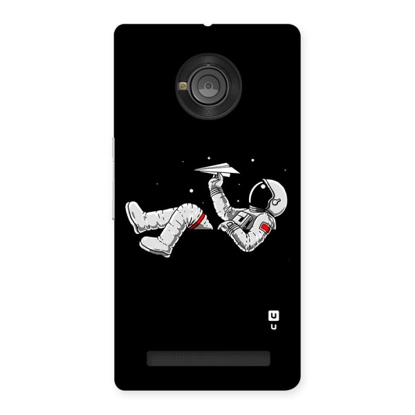 Astronaut Aeroplane Back Case for Yu Yuphoria