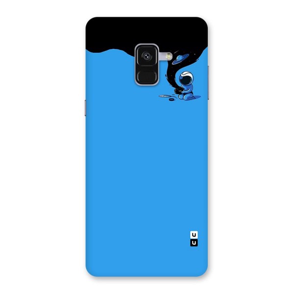 Astronaut Creativity Paint Sky Back Case for Galaxy A8 Plus